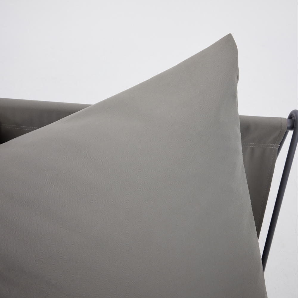 Home Detail Marina Grey Steel Garden Chair with Cushions Image 4