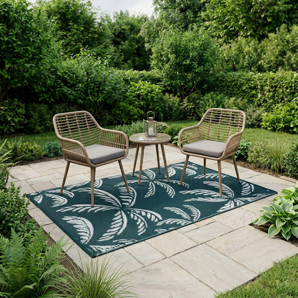 Paradise Palm Outdoor Rug Green Image 3