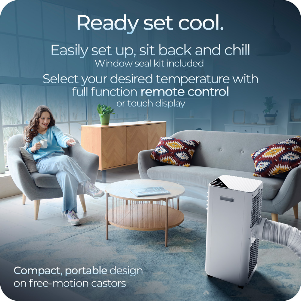 Avalla S-95 Portable 3-in-1 Air Conditioner; 100W Industrial Class 7000BTU, 68m3 Coverage Image 7