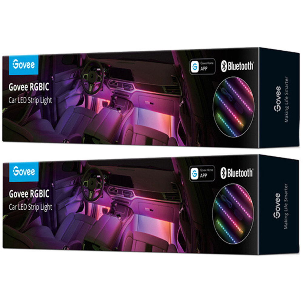 Govee RGBIC Interior Car LED Stripe Light 2 Pack Image 1