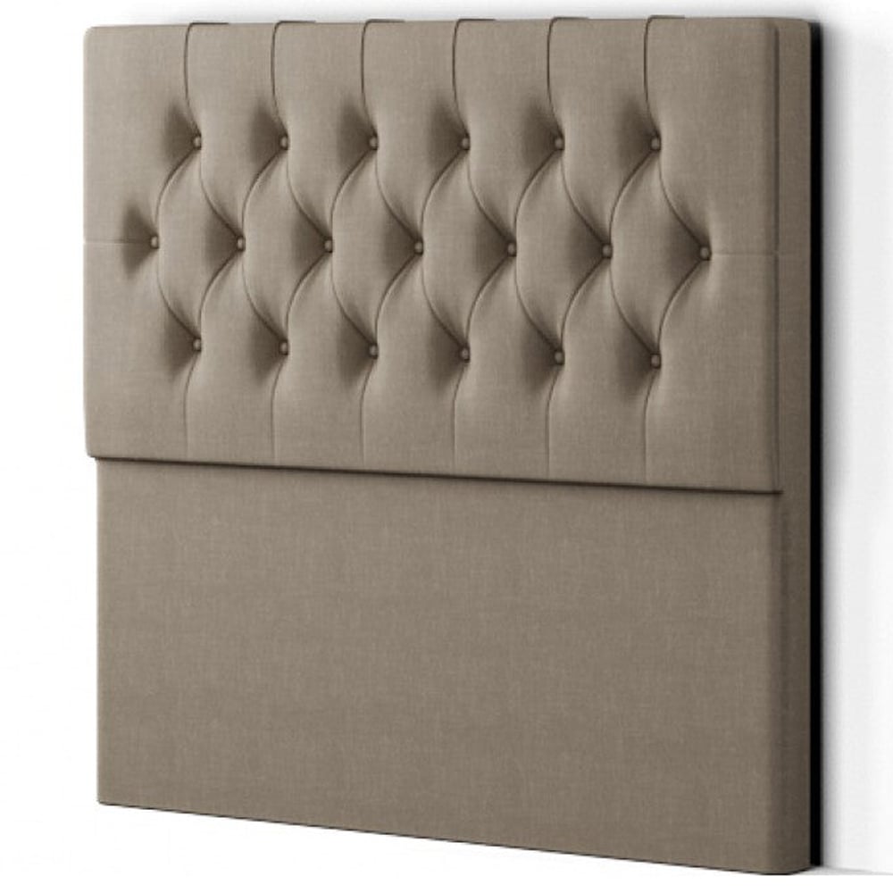 Eleganza Belgrave King Size Mink Malham Weave Floor Standing Headboard Image 2