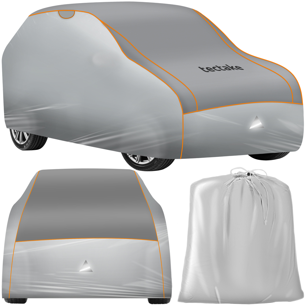tectake Franz Padded Protection Waterproof Universal Car Cover 571 x 203 x 145cm Image 2