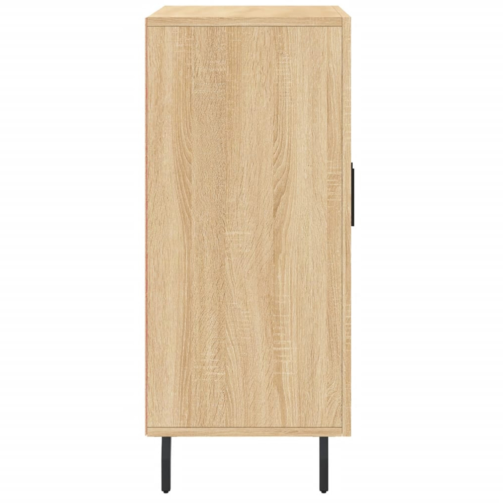 vidaXL 3 Door Sonoma Oak Sideboard with Metal Legs Image 7