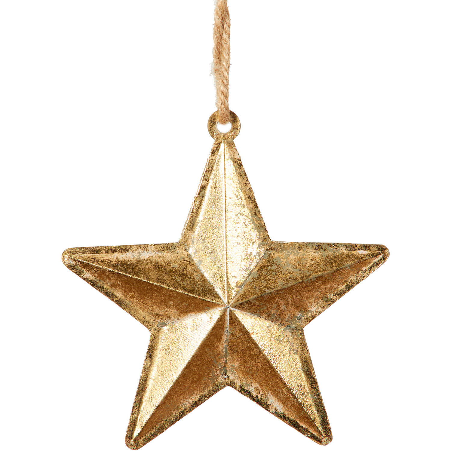 Star Hanging Decoration - Gold Image 2