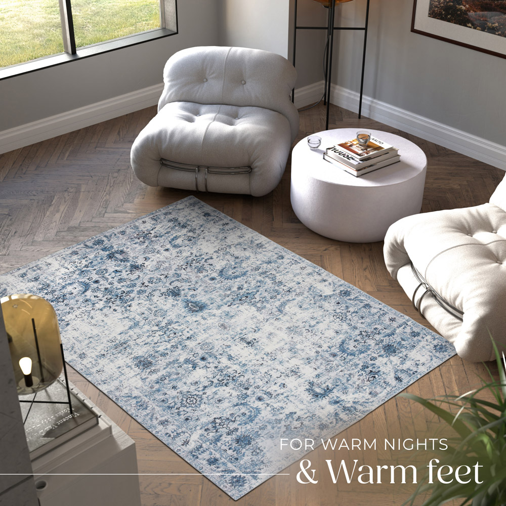 tectake Amara Vintage Non Slip Rug 230 x 160 x 0.6cm Image 6