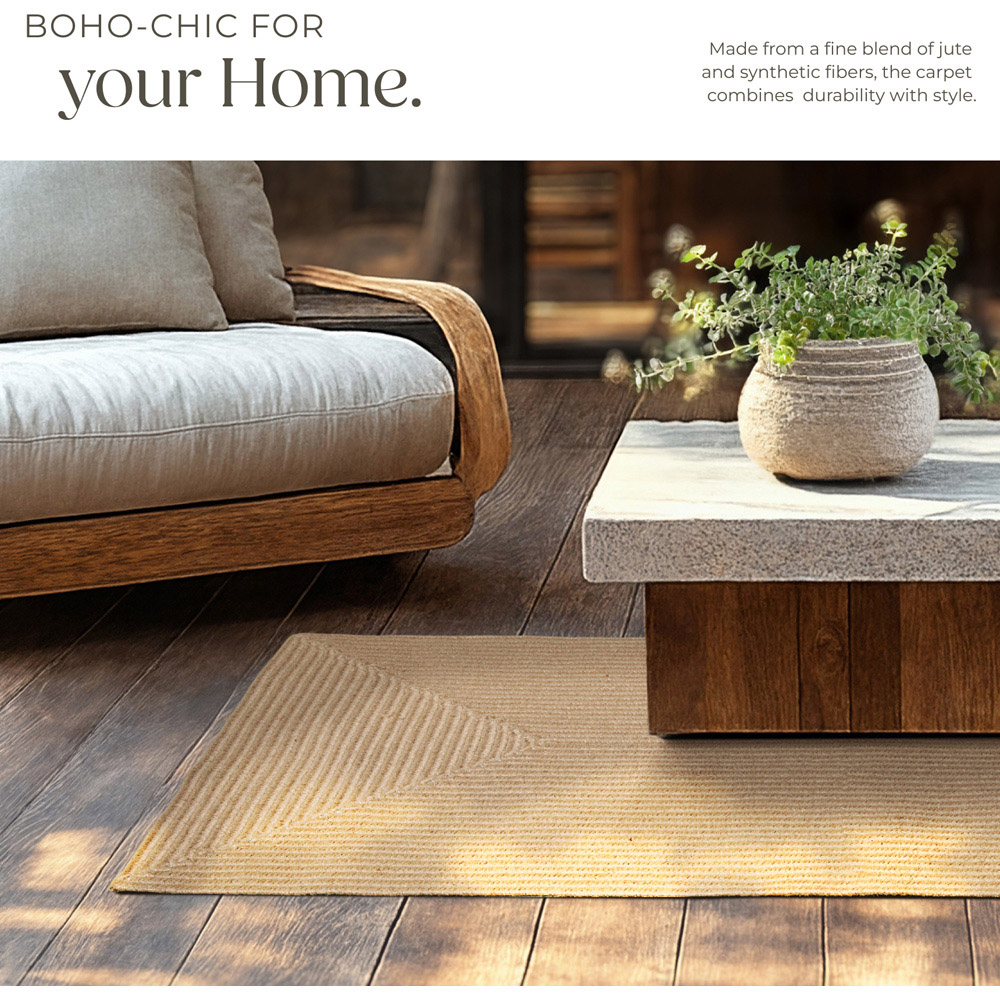 tectake Easy Care Woven Rug 150 x 80 x 0.5cm Image 6