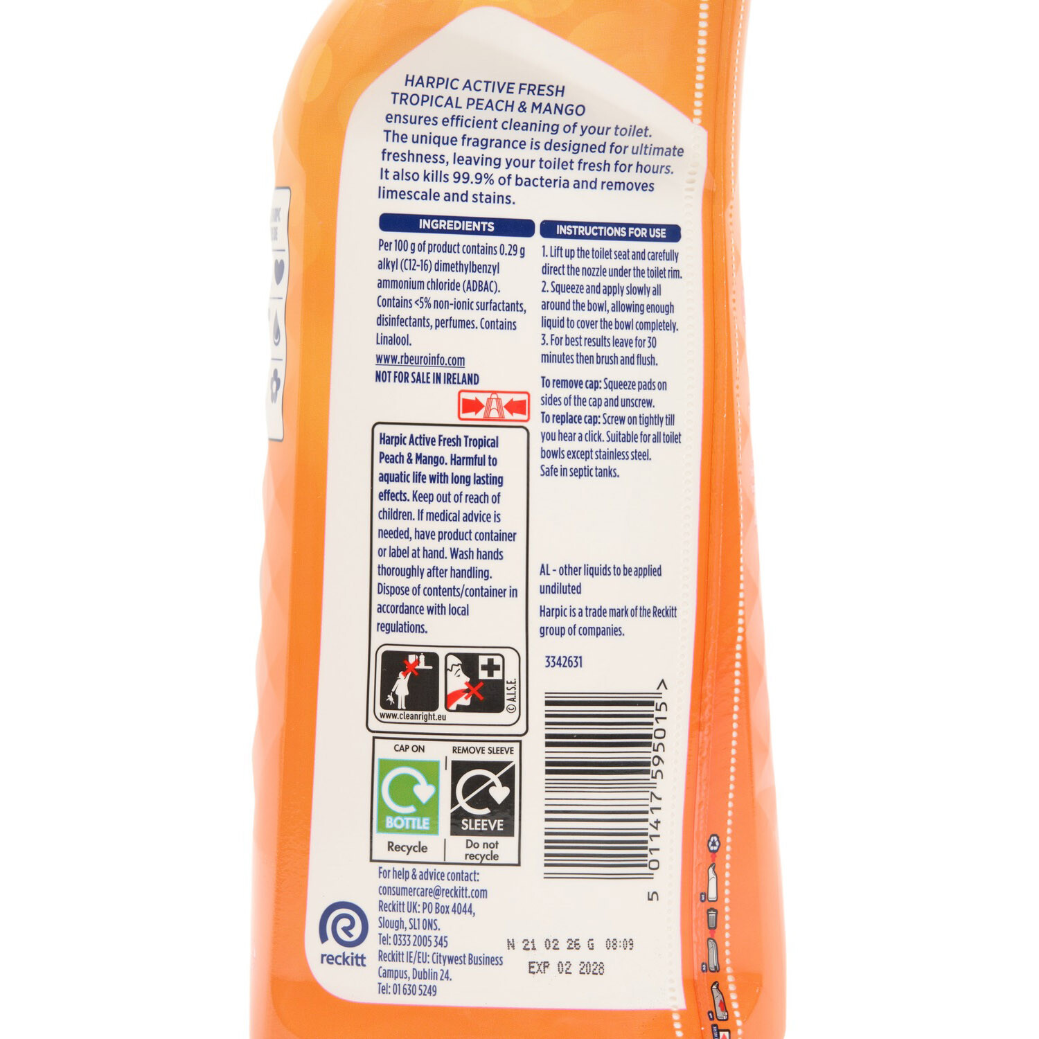 Harpic Active Fresh Toilet Cleaning Gel Image 3