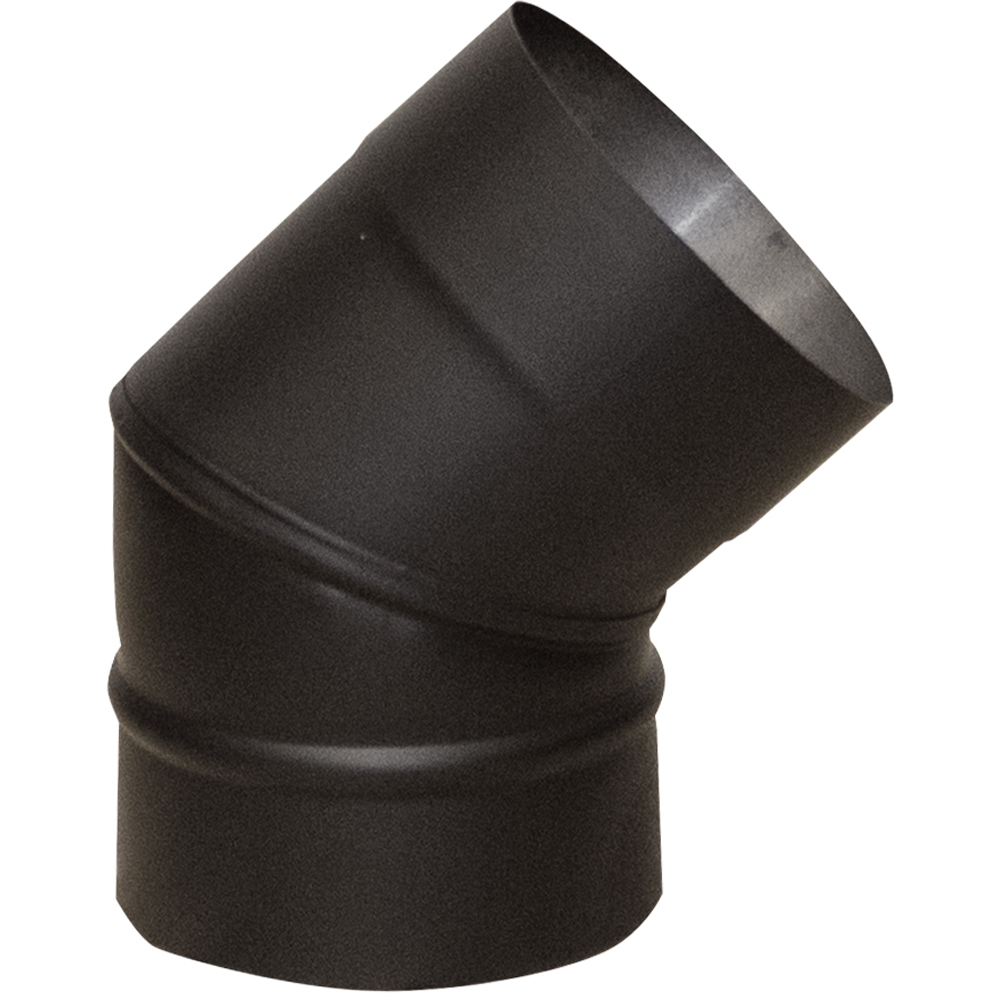 RoyalFire 5 Inch Elbow Bend Flue Pipe 45 Degree Image 1