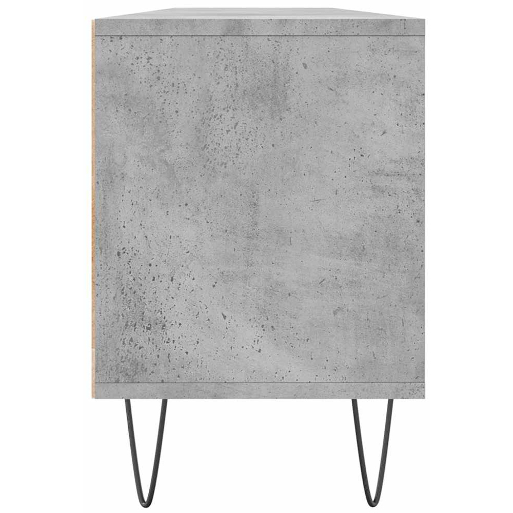 vidaXL 3 Drawer 3 Shelf Concrete Grey TV Cabinet Image 7