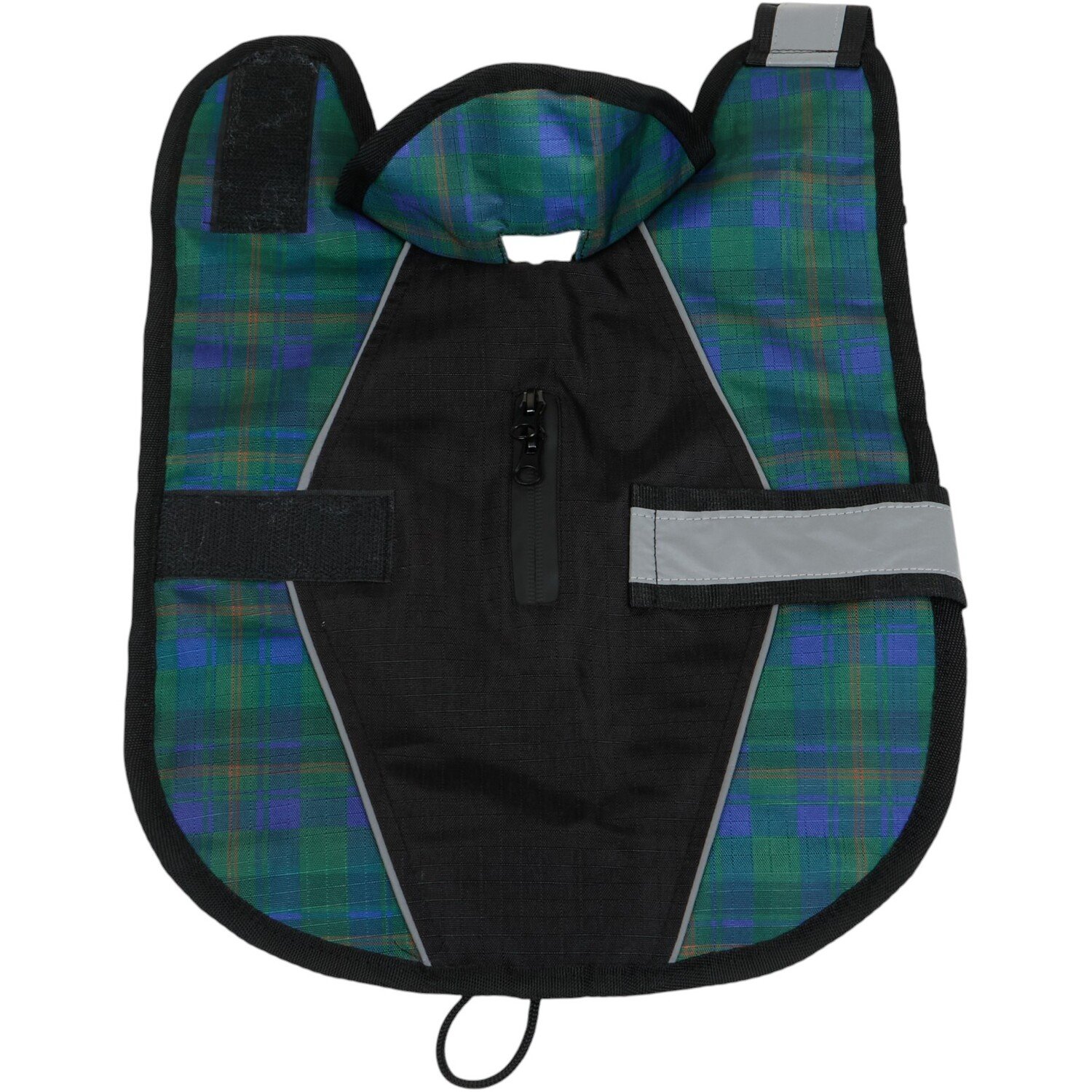 Tartan Performance Dog Coat Blue L Image 2