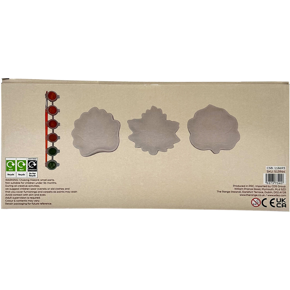 Paint Your Own Autumn Trinket Dishes Kit White Image 2