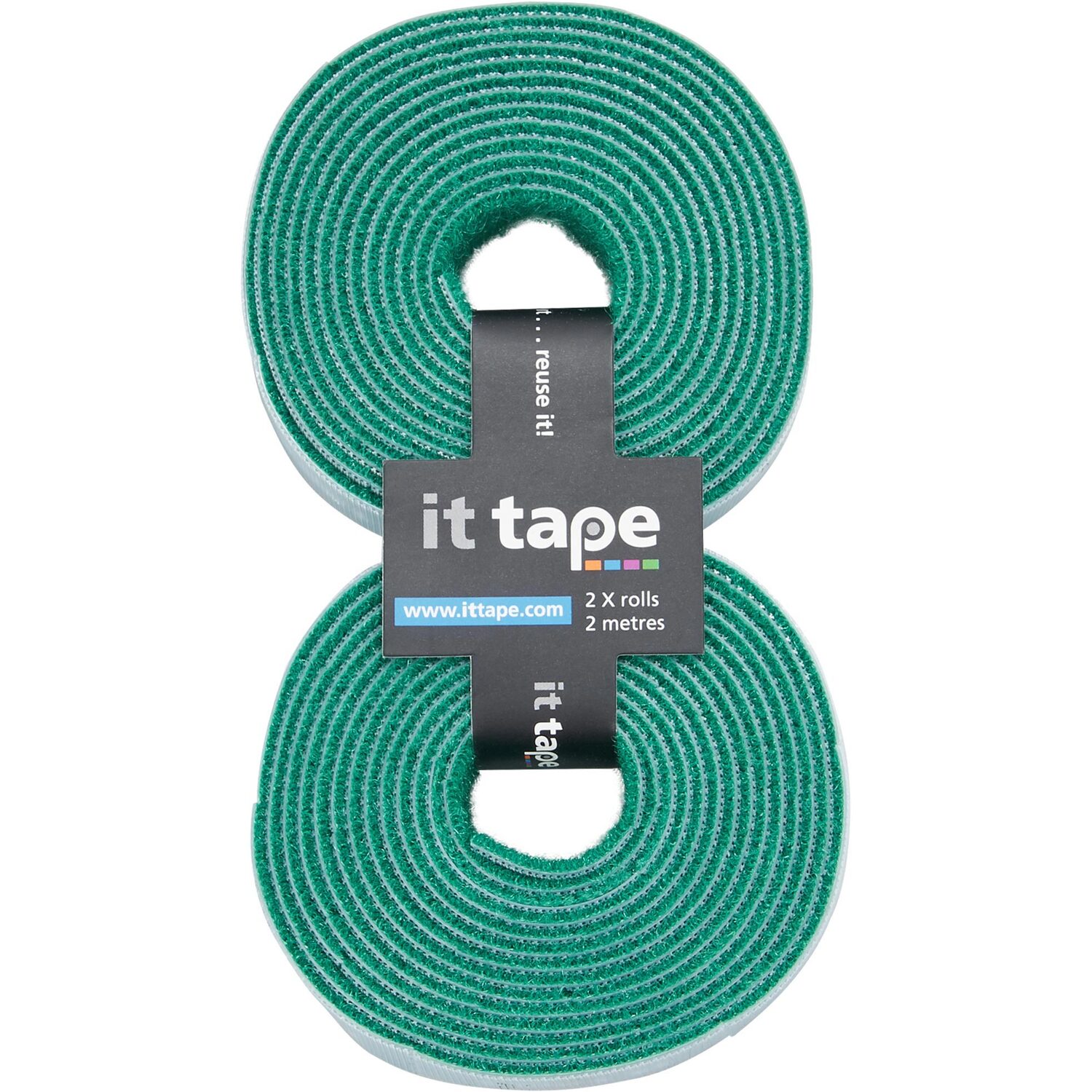 it tape Green Hook n Loop Refills 2 Pack Image 1