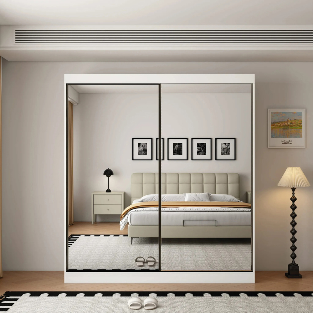 ARTESA Oracle 2 Door Full Mirrored Sliding Wardrobe Image 2