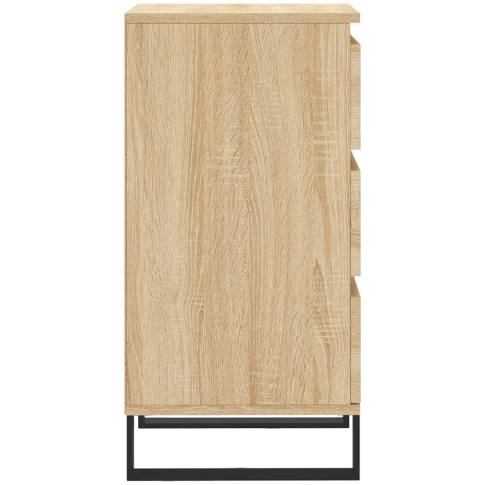 vidaXL 3 Drawer Sonoma Oak Sideboard Image 7