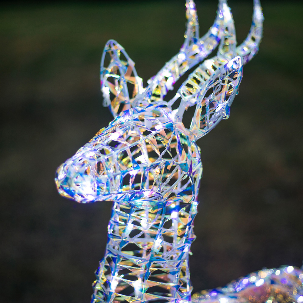 The Christmas Centre 230 LED Laser Light-Up Stag Reindeer 4ft Image 3