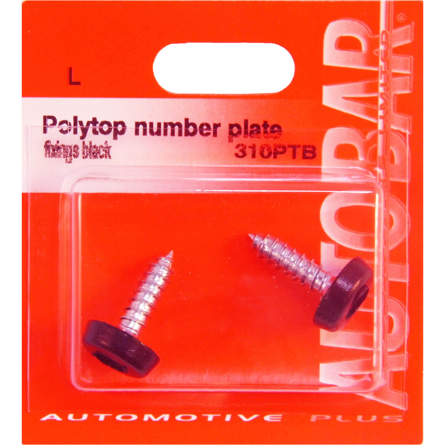 Polytop Number Plate Fittings - Black Image