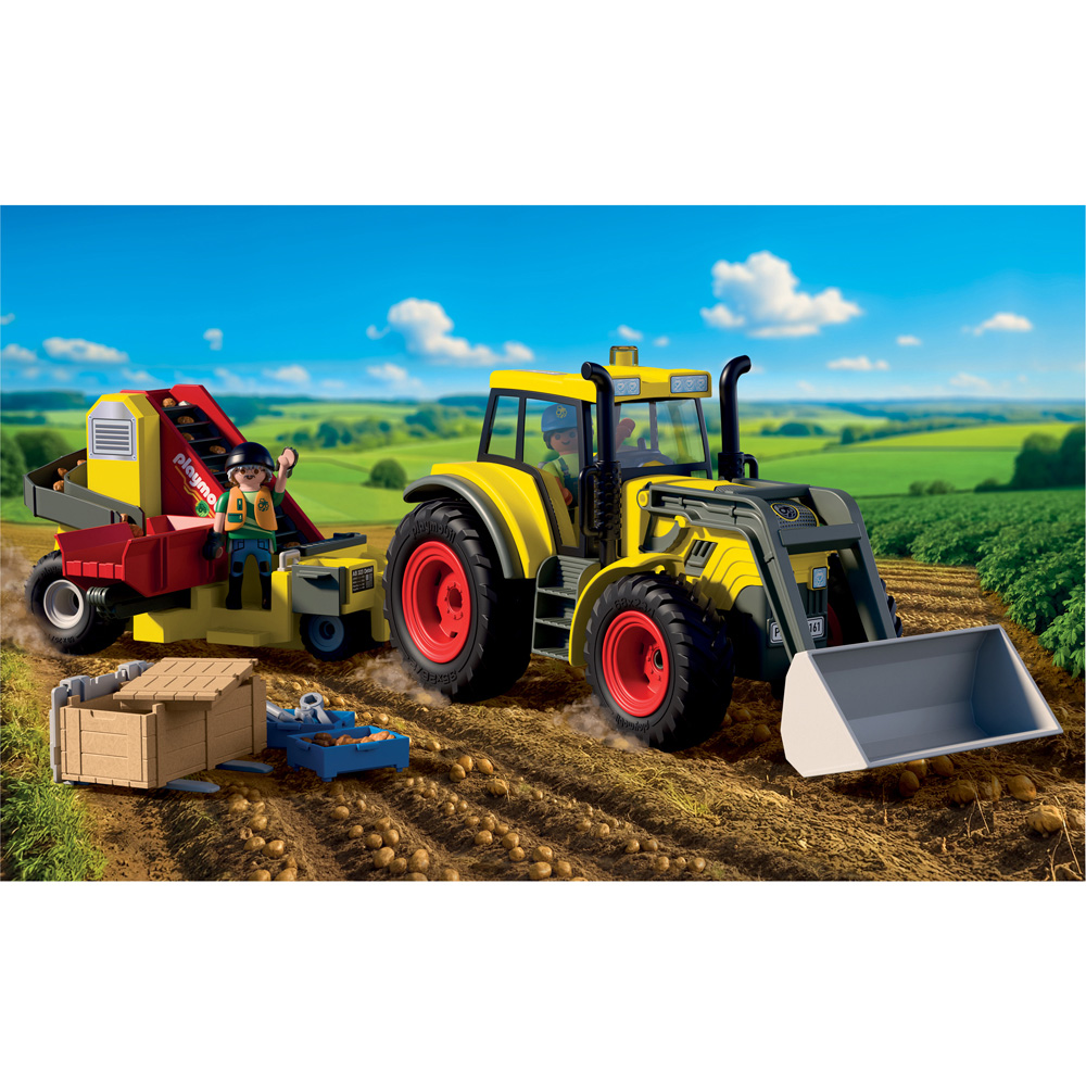 Playmobil Large Tractor with Potato Harvester Play Set 102 Piece Image 5