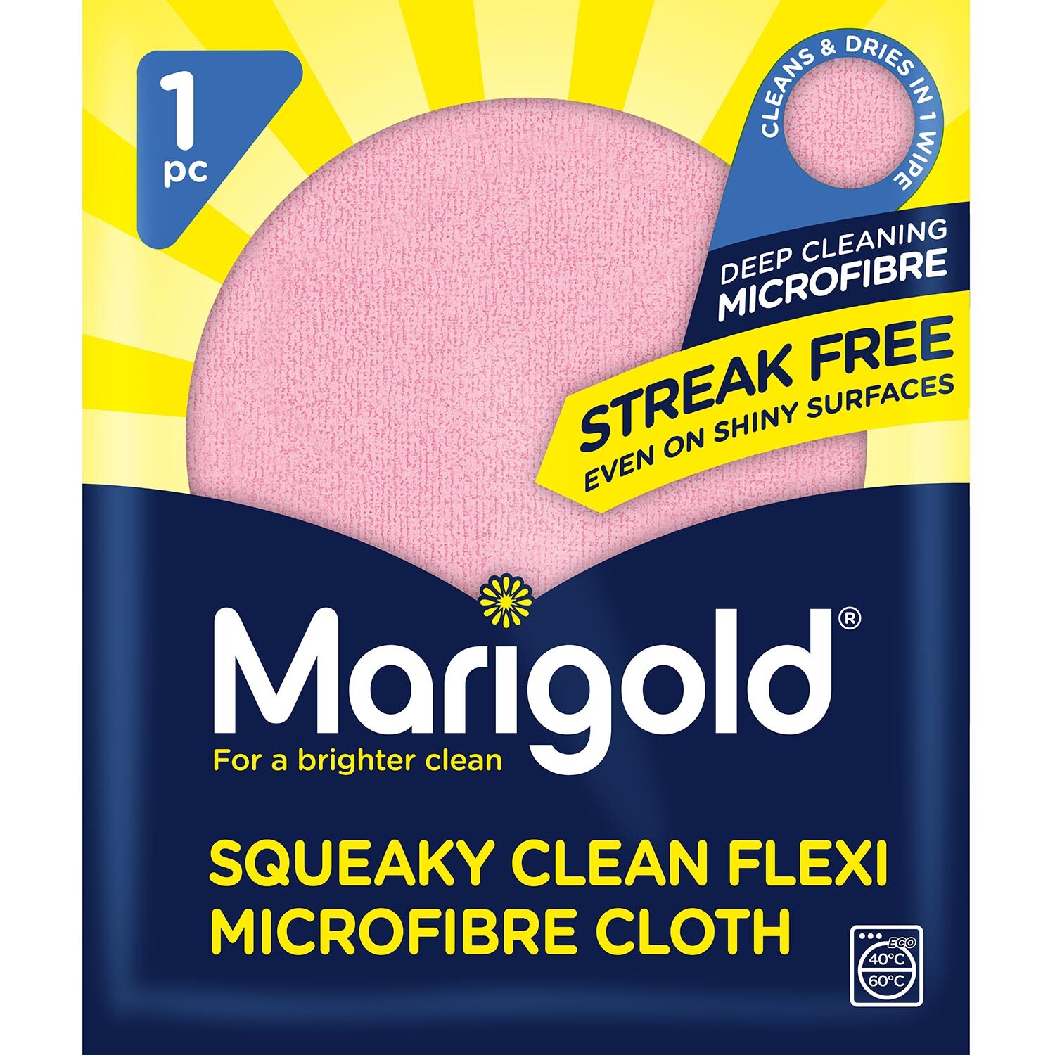 Marigold Squeaky Clean Flexi Microfibre Cloth Image 1