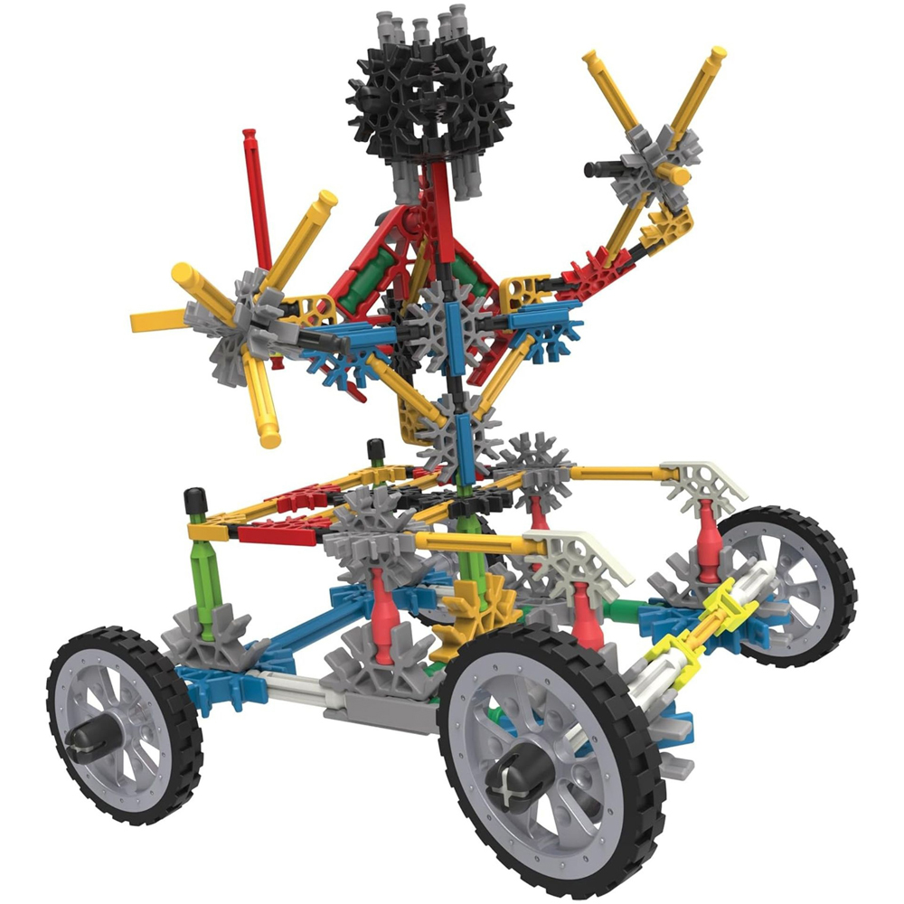 Basic Fun K'NEX Classics Creation Zone 50 Model Building Set with Red Storage Tub 417 Piece Image 4