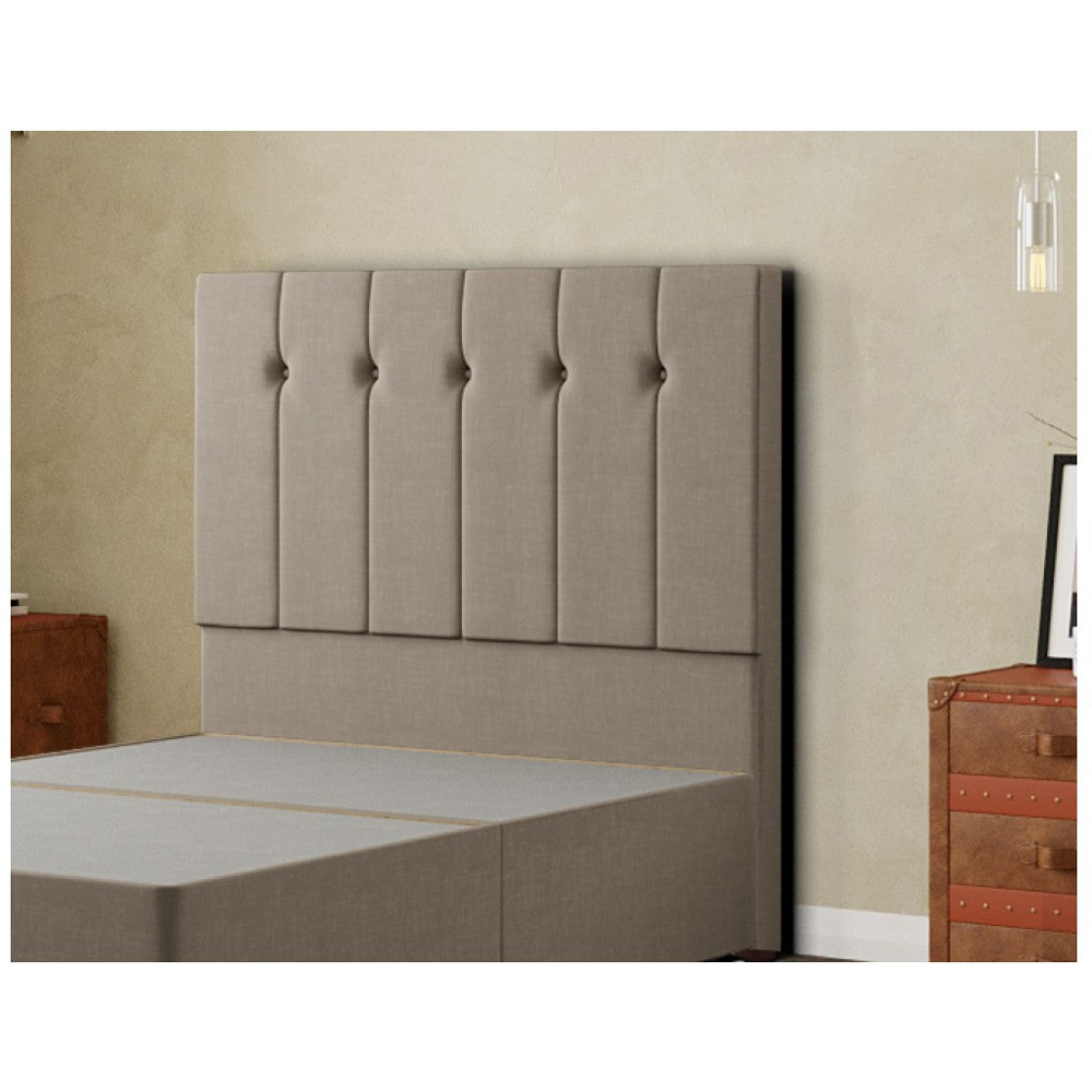 Eleganza Highland Super King Size Mink Malham Weave Floor Standing Headboard Image 3
