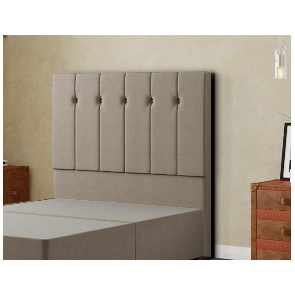 Eleganza Highland Single Mink Malham Weave Floor Standing Headboard Image 3