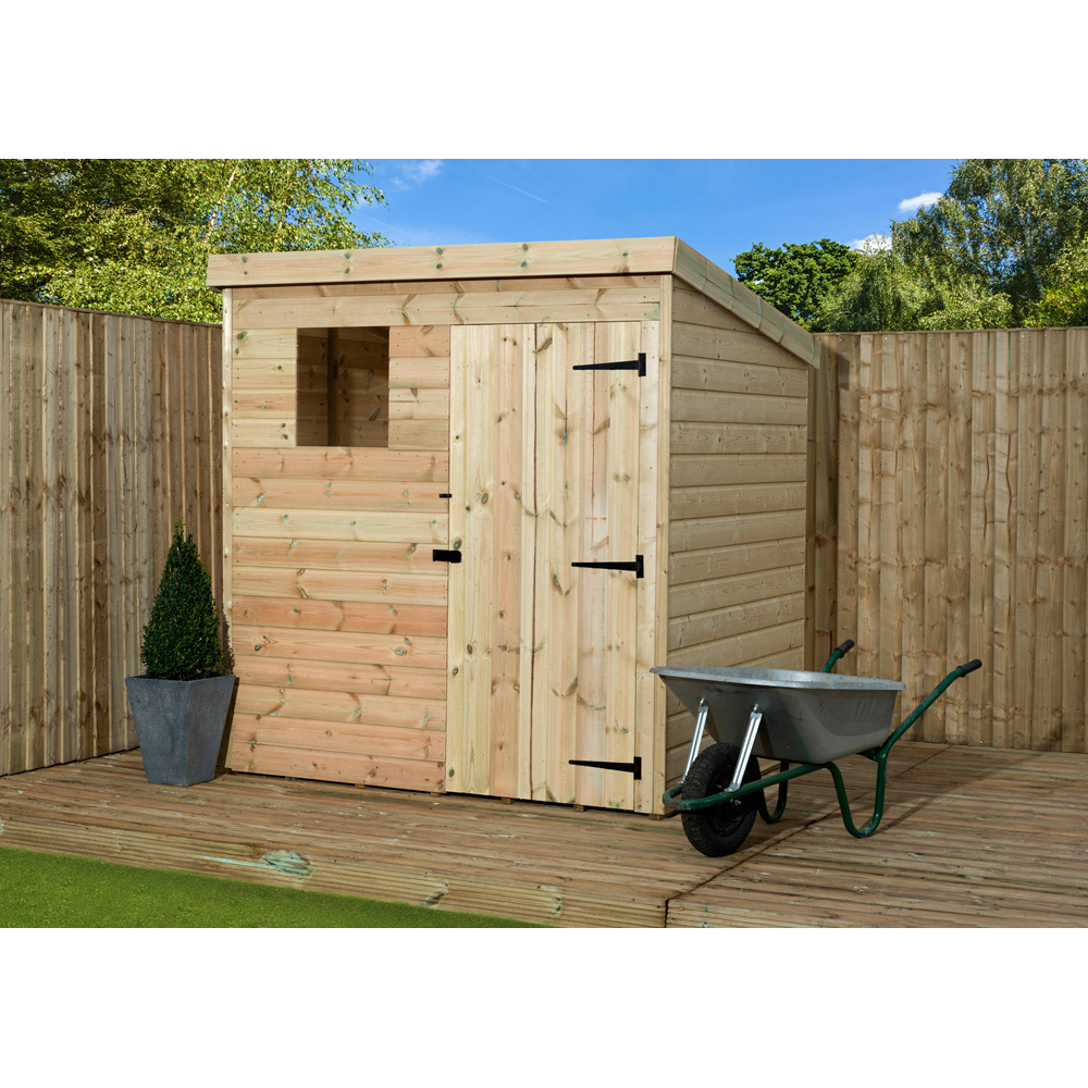 Empire Sheds 1500 6 x 5ft Right Door Tongue and Groove Pent Garden Shed Image 4