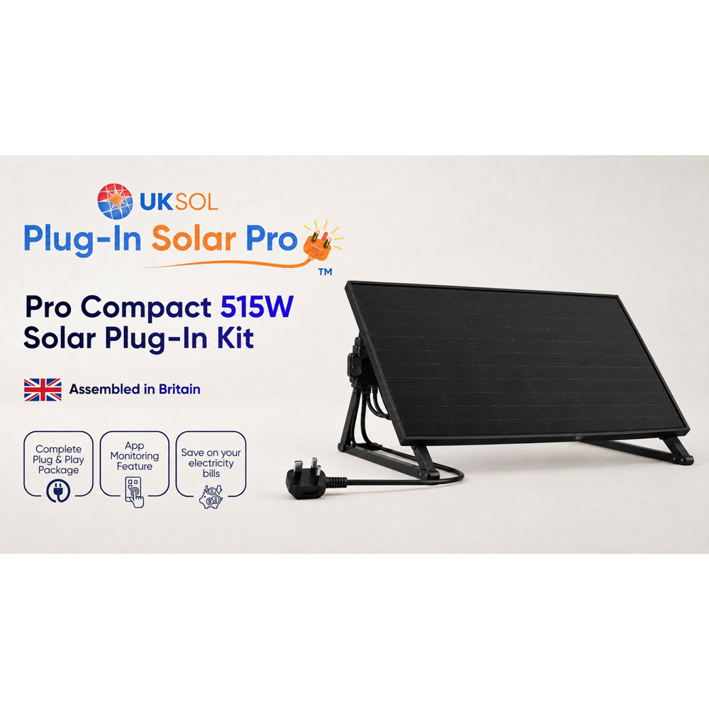 UKSOL Plug-In Solar Pro Compact Single Panel Hybrid Mount Kit 515W Image 5