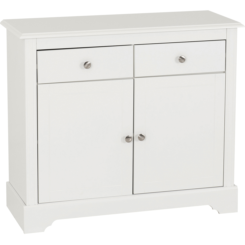 Seconique Stratford 2 Door 2 Drawer White Sideboard Image 2