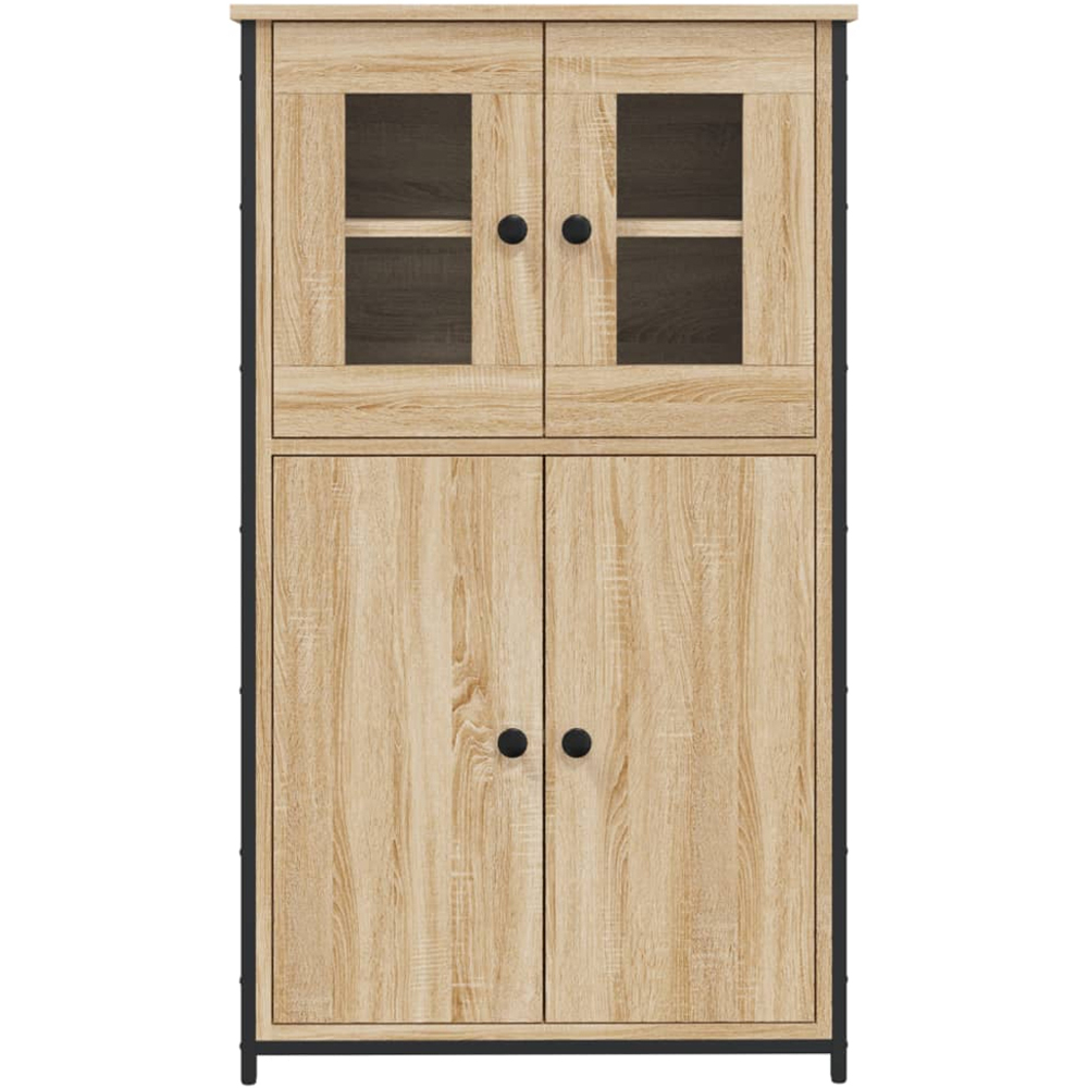 vidaXL 4 Door Sonoma Oak Highboard Image 5
