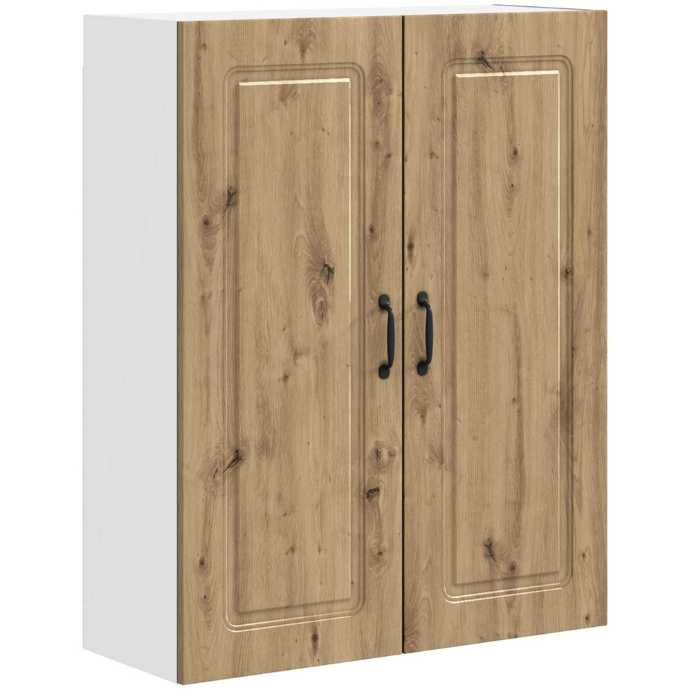 vidaXL 2 Door Artisan Oak Kitchen Wall Cabinet Image 2