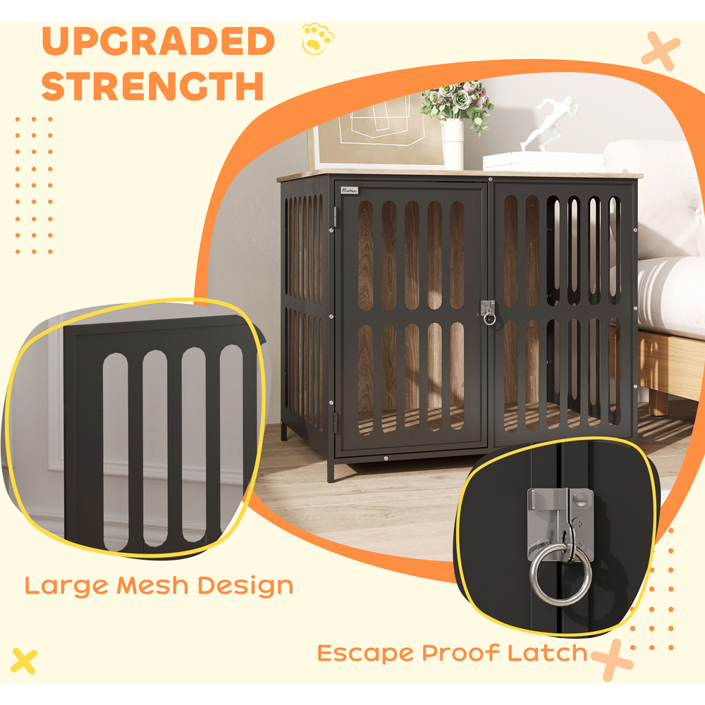 PawHut Medium Dog Crate Furniture with Anti Chew Resistant Mesh Image 5