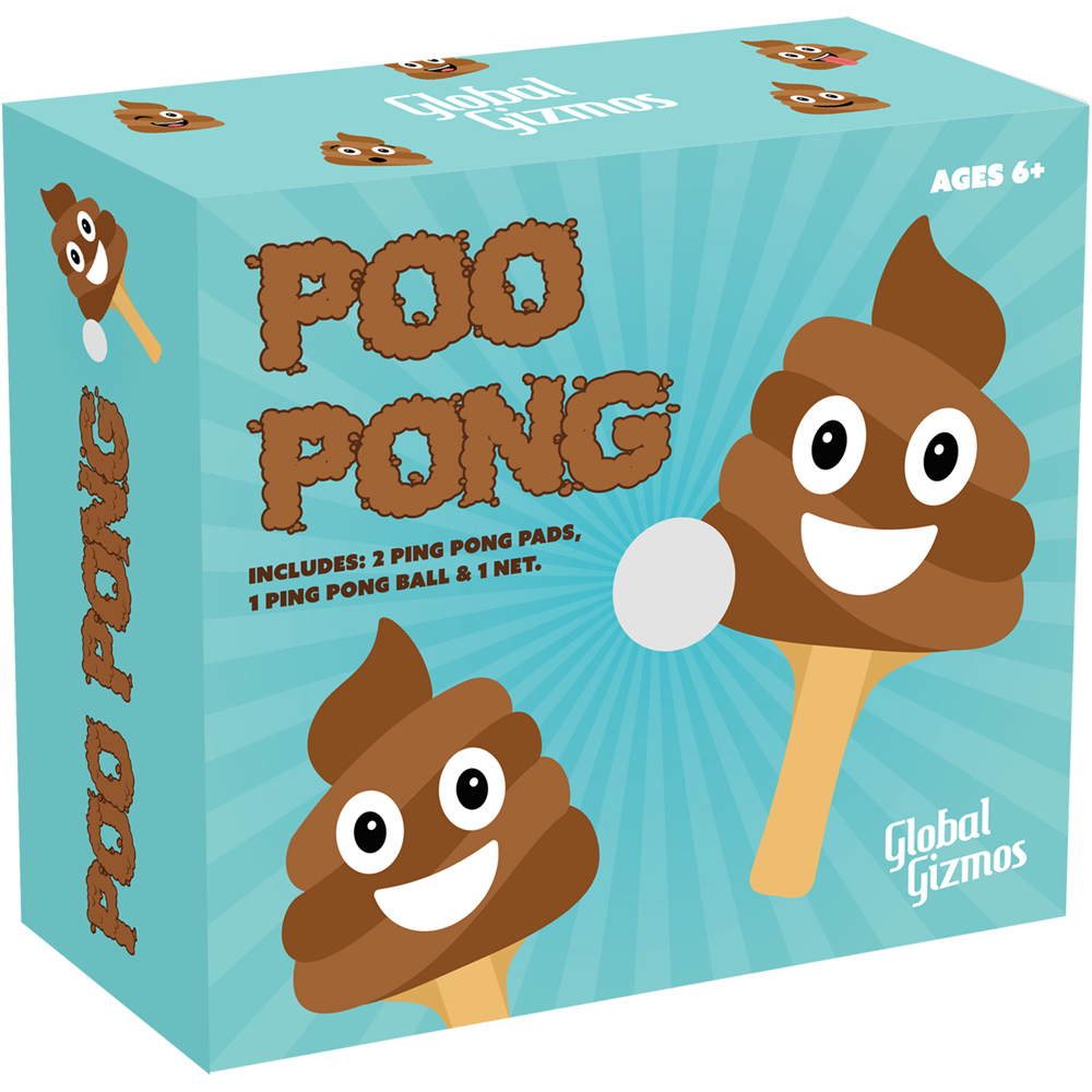Global Gizmos Poo Pong Table Tennis Game Set Image 3