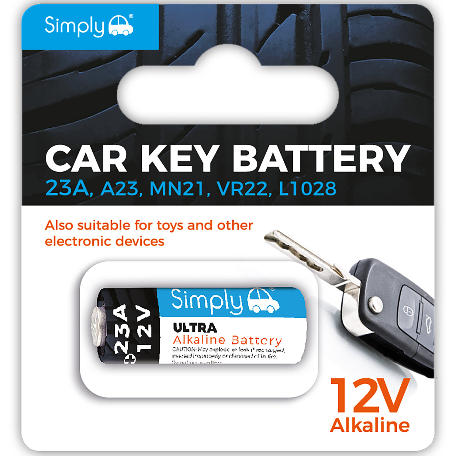 12V Car Key Battery Image