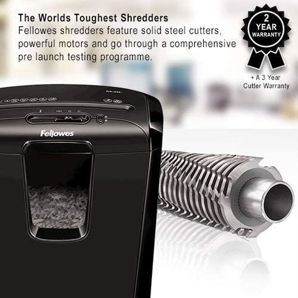 Fellowes Powershred M-8C Cross Cut Shredder with Safety Lock 15L Image 6