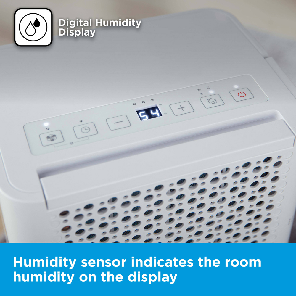 Black+Decker 12L Smart Dehumidifier with 24H Timer and 2.1L Water Tank Image 7