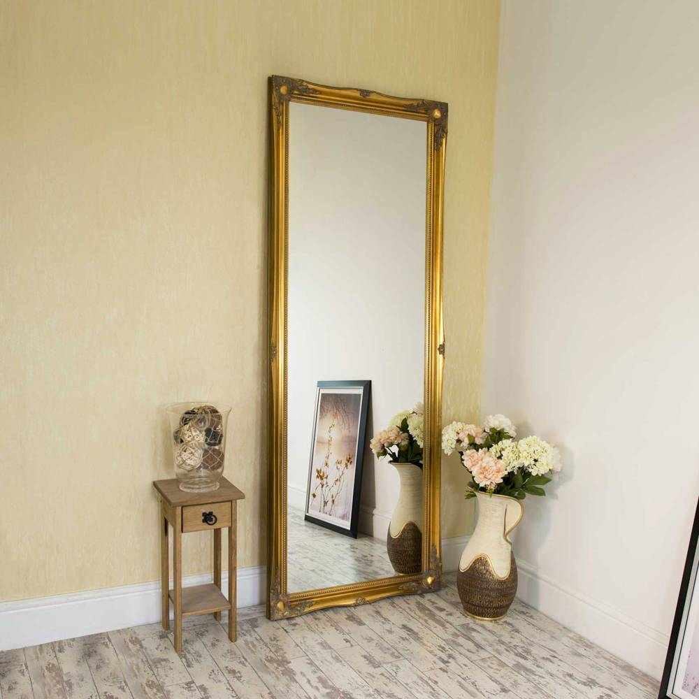 Hamilton Vintage Gold Antique Design Full Length Mirror 198 x 76cm Image 2