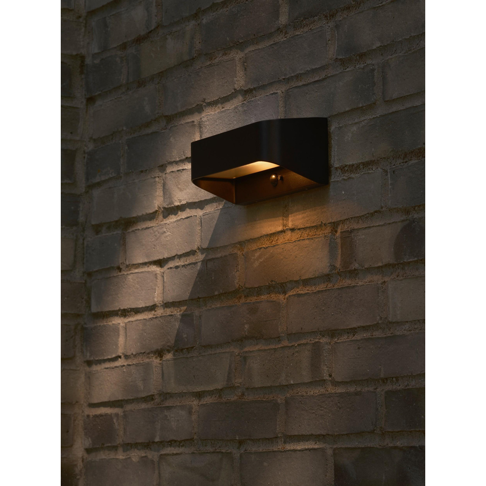 Nordlux Marcellio 400 Lumens Black Solar LED Wall Light Image 2