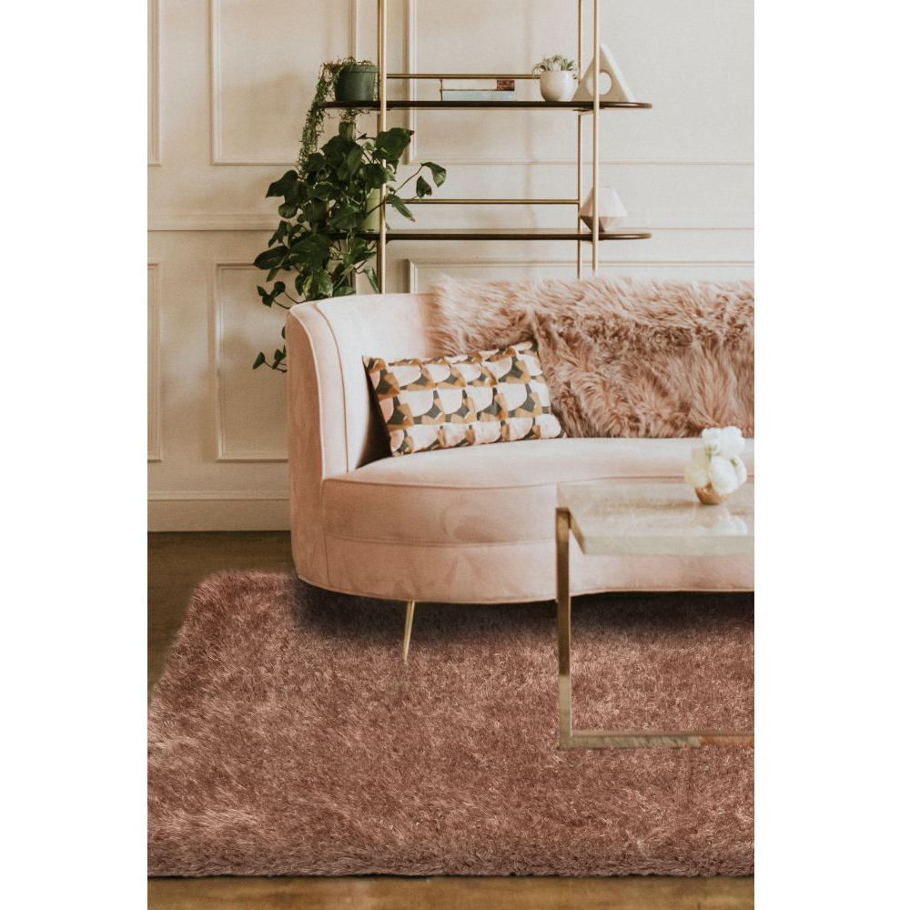 Homemaker Opulence Pink Shaggy Rug 115 x 160cm Image 5