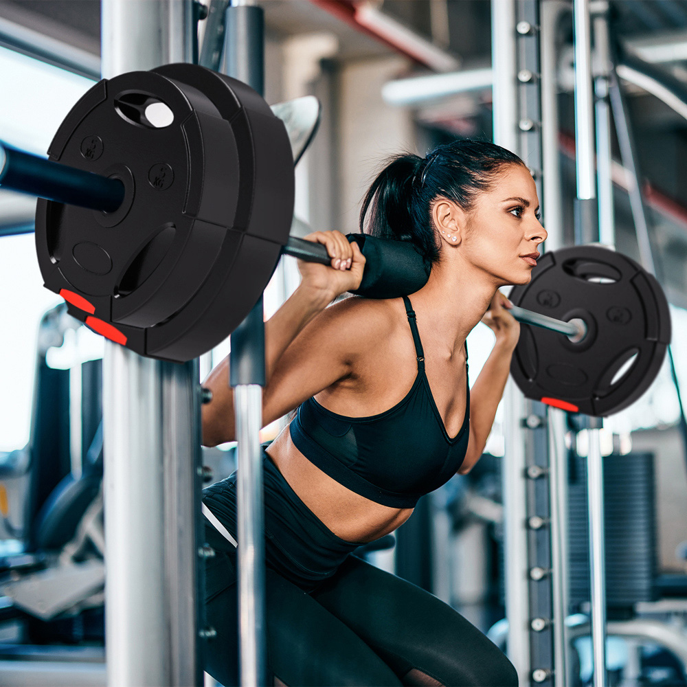 SPORTNOW Black Weight Plates Set 4 Pack Image 2