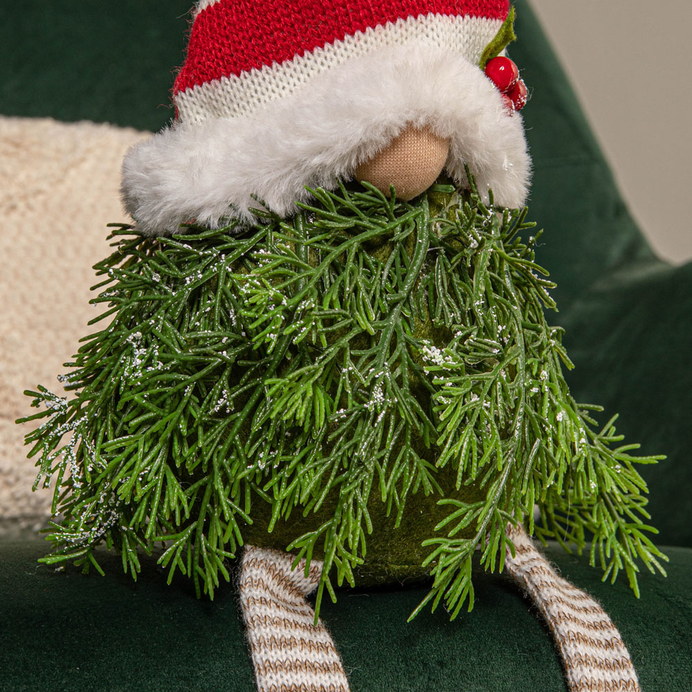Samuel Alexander Red and White Striped Hat Sitting Gonk Christmas Decoration 48cm Image 4