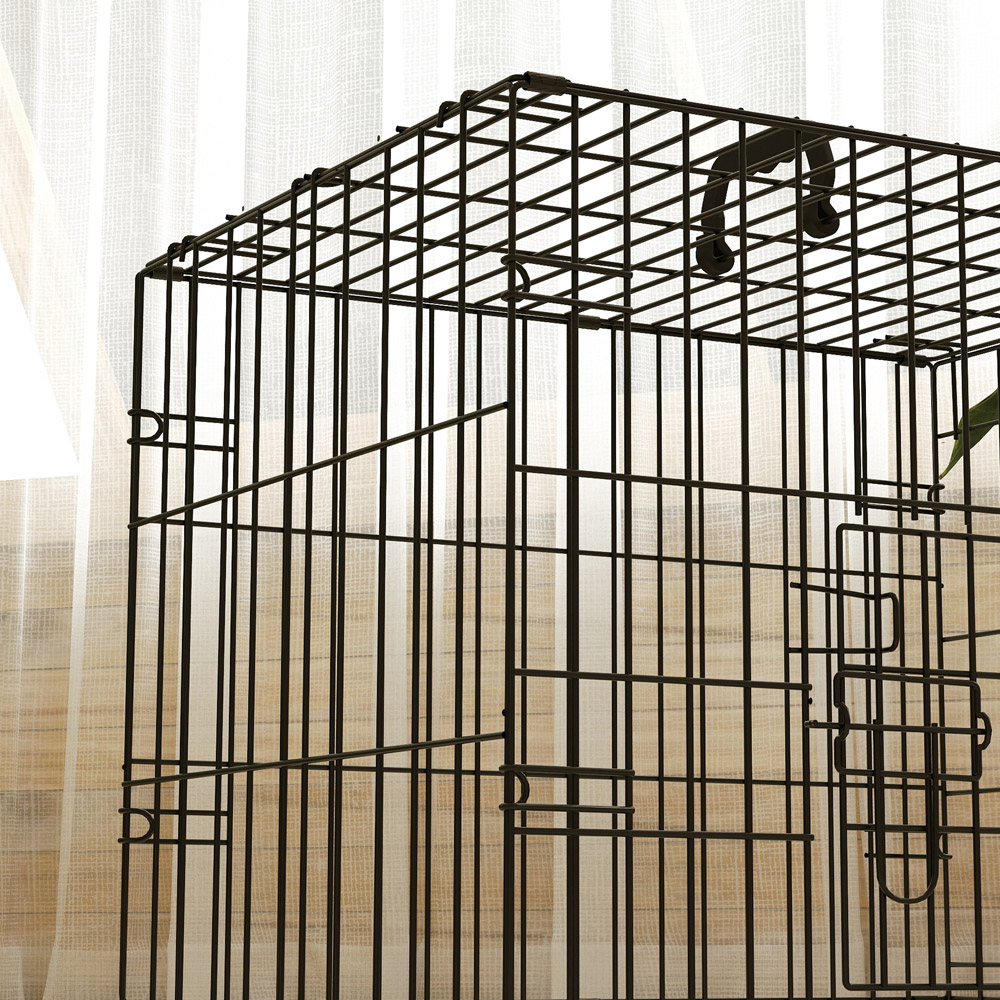 PawHut Extra Small Dog Crate with 2 Doors and Tray Image 3