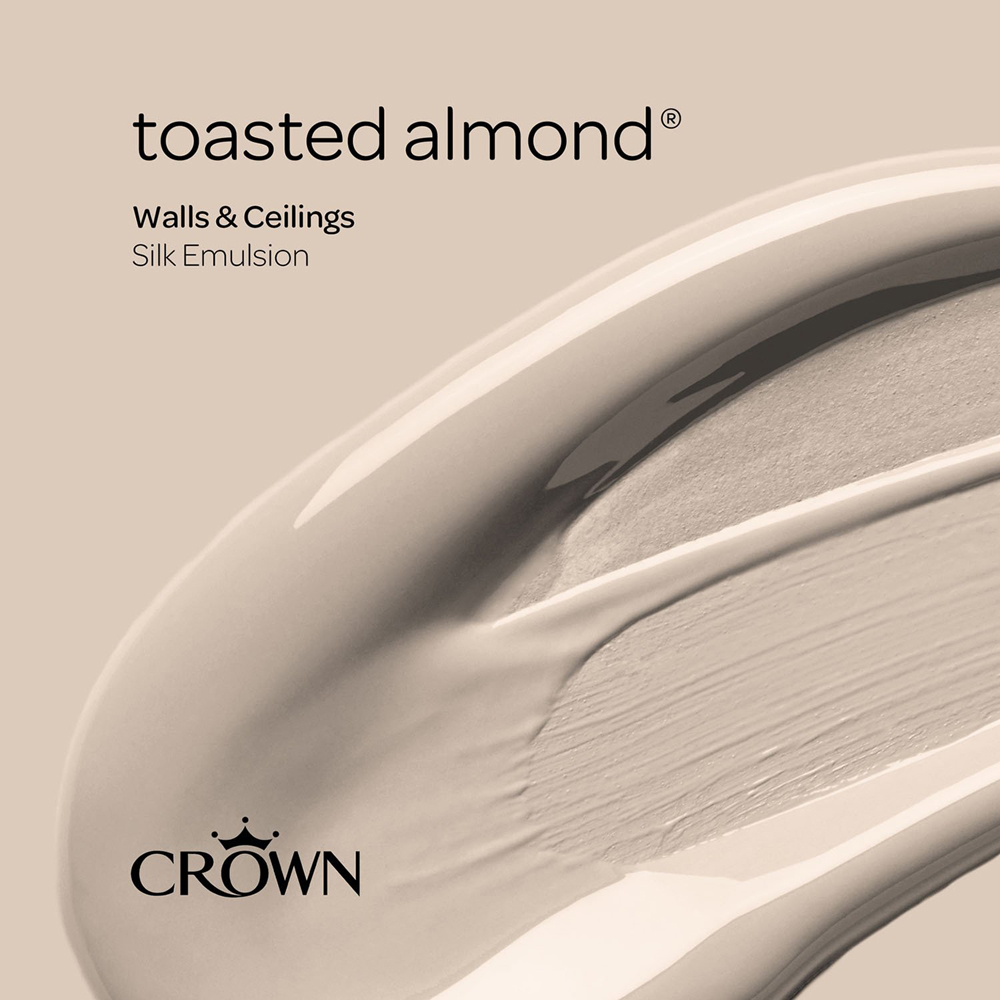 Crown Silk Emulsion Paint 5L - Toasted Almond Image 7