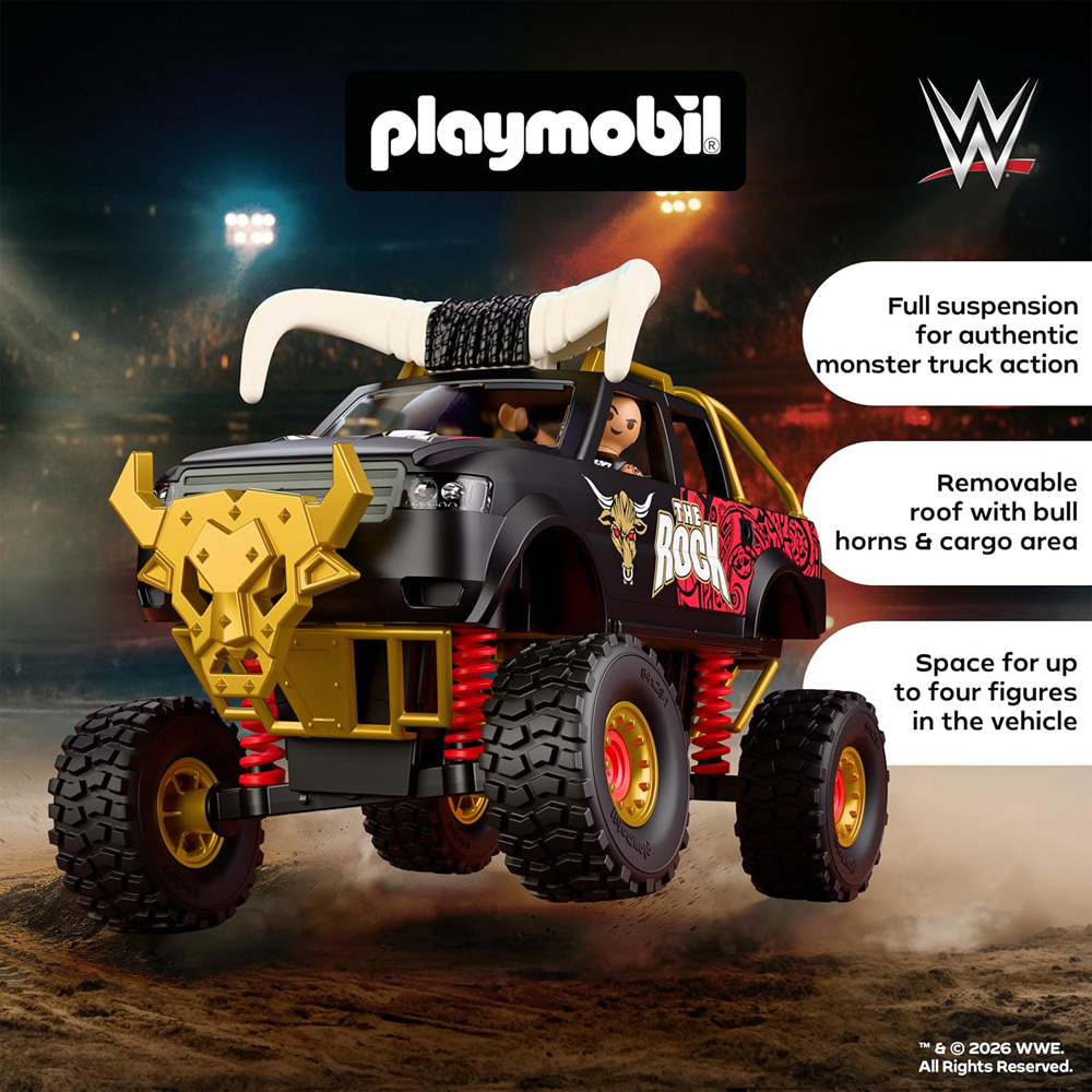 Playmobil WWE The Rock Monster Truck Playset Image 5