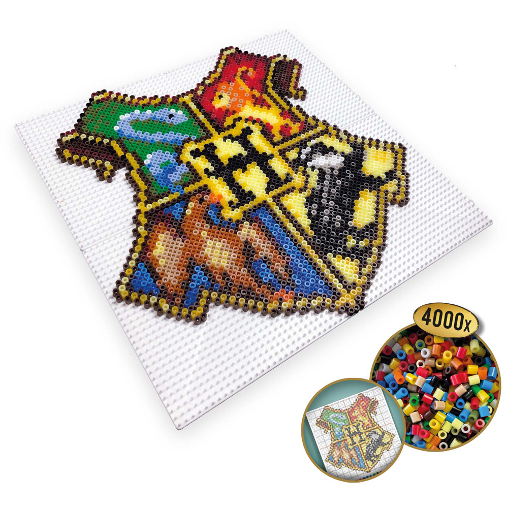 SES Creative Harry Potter Hogwarts Crest Colour Mix Iron On Bead Set 4000 Piece Image 4