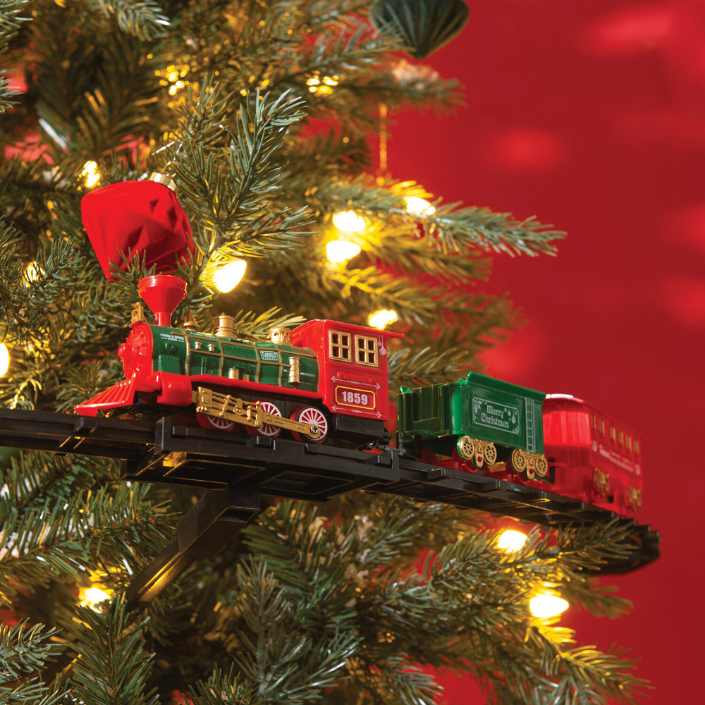 Christmas Tree Toy Train Set Image 2