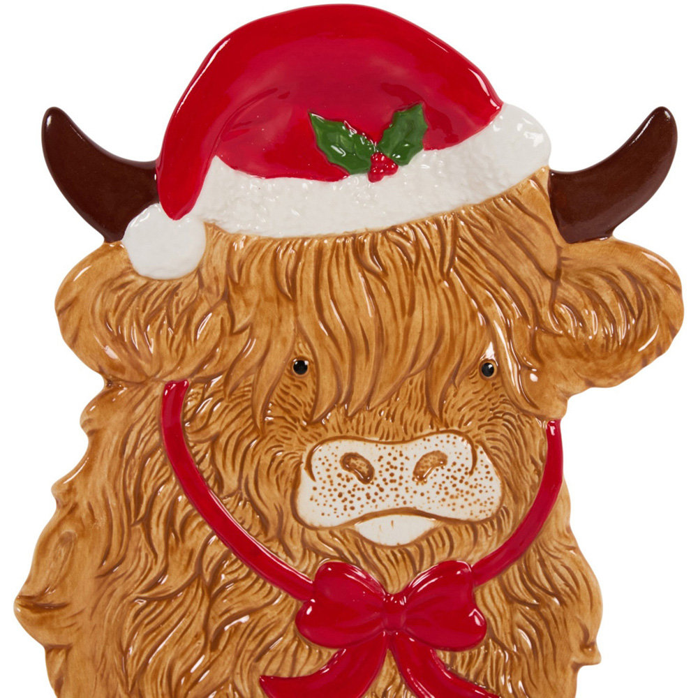 Highland Cow Plate Brown Image 2