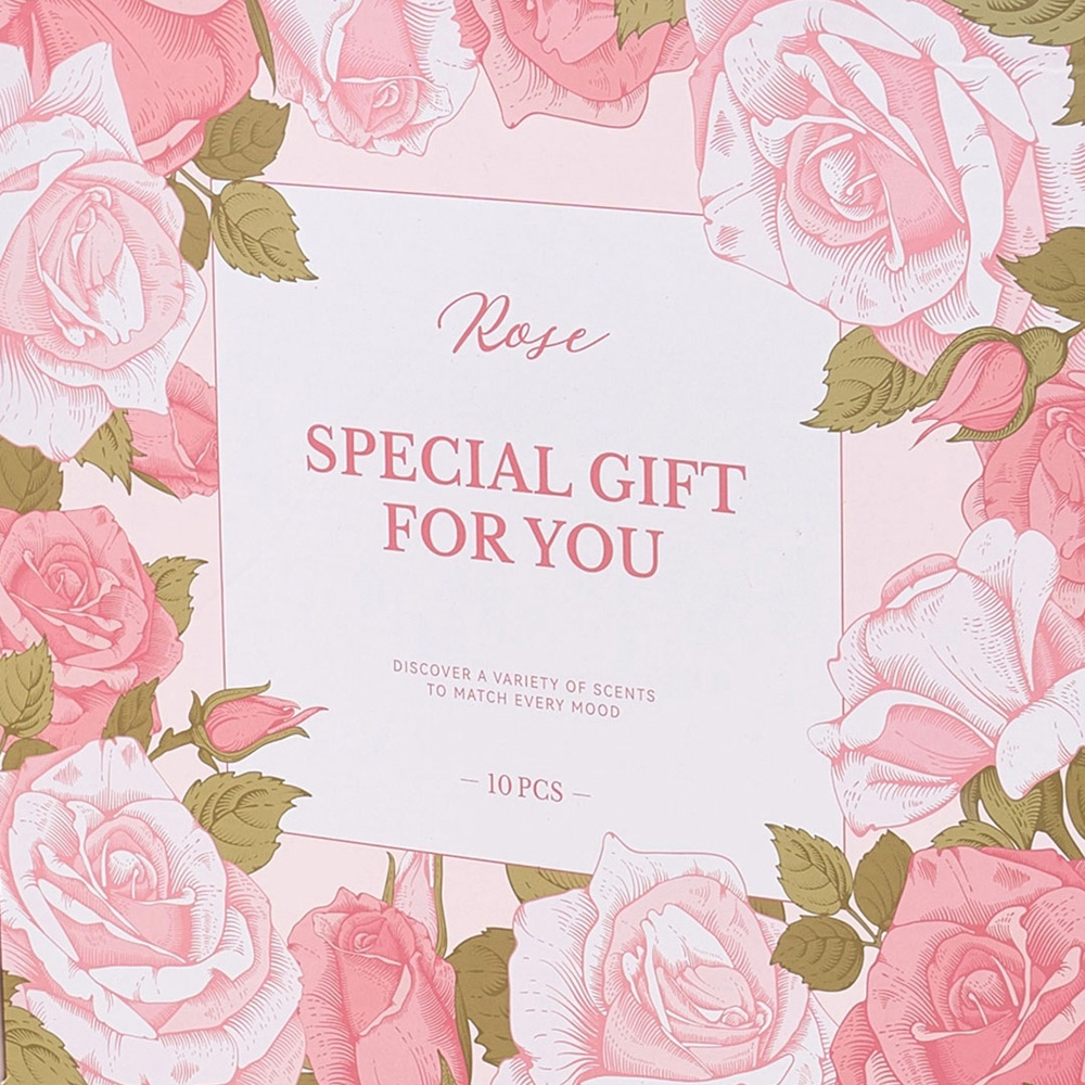 Living and Home Rose Scented Spa Bath Gift Set with Candle Bombs and Salts Image 5