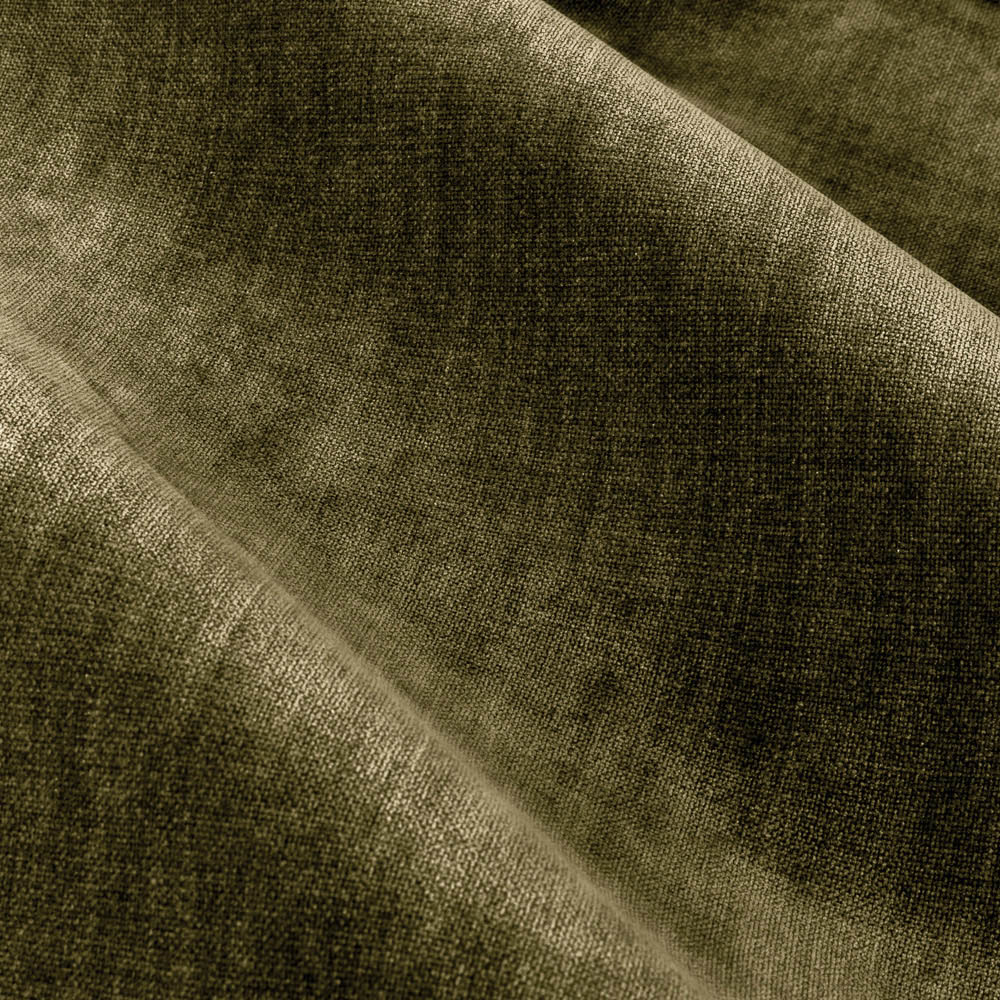 Yard Olive Heavy Chenille Velvet Eyelet Curtain 183 x 229cm Image 5