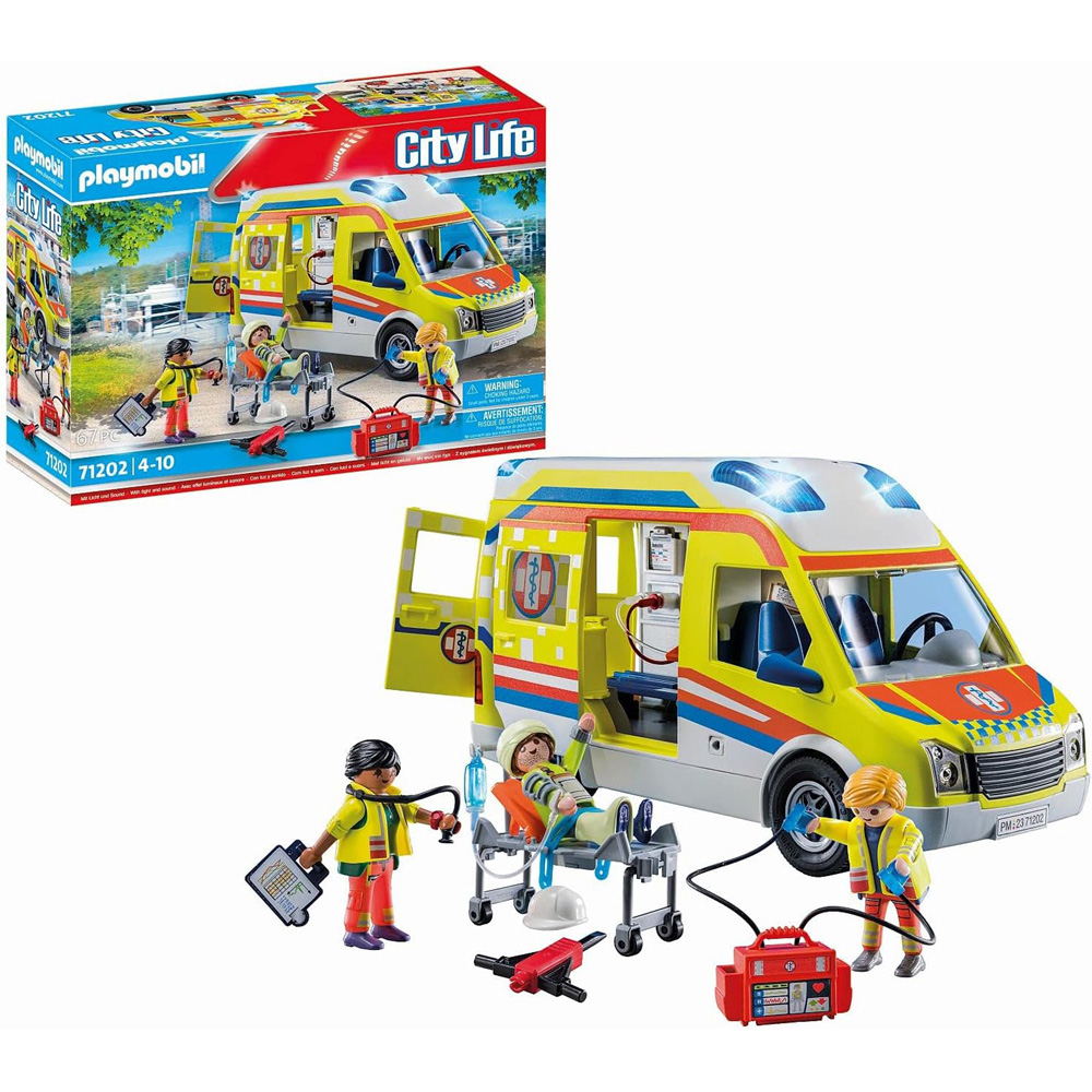 Playmobil City Life Ambulance with Lights and Sound Playset 67 Piece Image 4