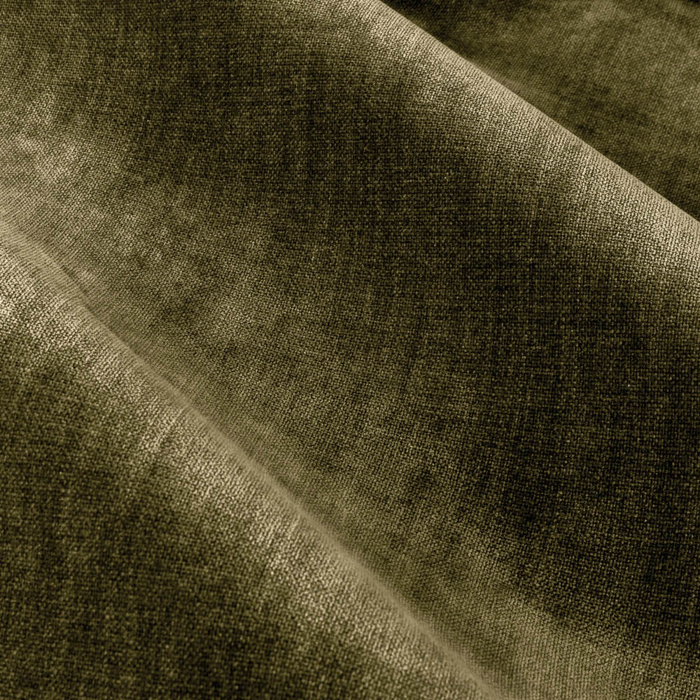 Yard Olive Heavy Chenille Velvet Eyelet Curtain 229 x 137cm Image 5